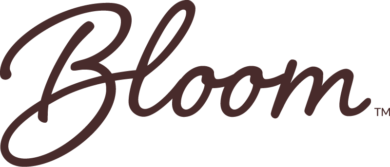 The word "bloom" in cursive